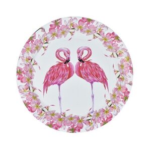 Party Paper Plates Pink Flamingo Bird Design 7 inch 10Pcs