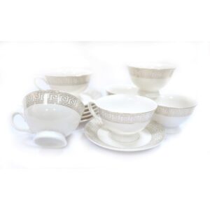 Versace Cup and Saucer Design Set Large 6Pc