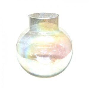 Glass Vase Gold Tinted 20x22Cm