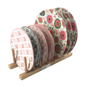 Bamboo Plates Stand 31X12cm