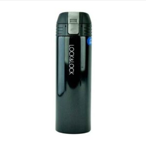Lock and Lock Grace Vacuum Water Bottle Black 330Ml